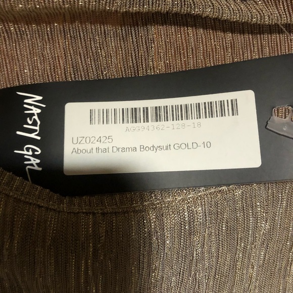 Brand new Gold shimmer body suit - Picture 4 of 4